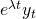 e^{\lambda t} y_t