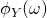 \phi_Y(\omega)