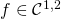 f \in \mathcal{C}^{1, 2}