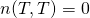 n(T, T) = 0